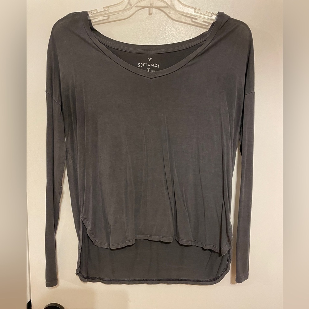Long Sleeve Wide Neck T